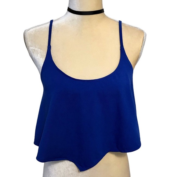 Victoria's Secret NWT Blue Crop Tank Top Women Various - Picture 1 of 10